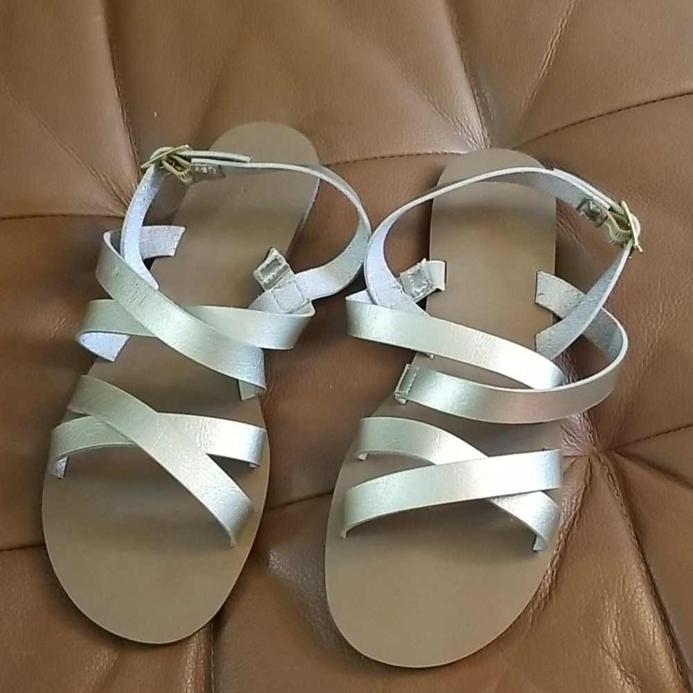 J. Crew cross strap sandals
